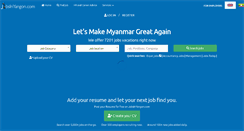 Desktop Screenshot of jobsinyangon.com