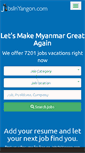 Mobile Screenshot of jobsinyangon.com